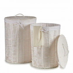 Set of Baskets White wicker...