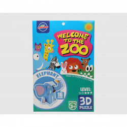 3D puzzel Zoo 27 x 18 cm 16...