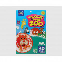 3D puzzel Zoo 27 x 18 cm 11...