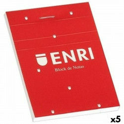 Schrijfblok ENRI Rood A4 80...