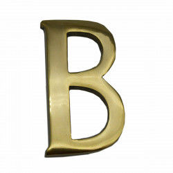 Letter EDM B Polished brass...