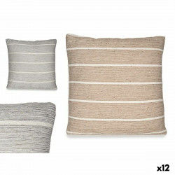 Cushion Stripes Brown Grey...