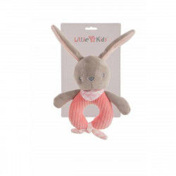 Rattle Cuddly Toy Rabbit Pink