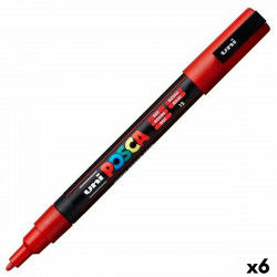 Marker POSCA PC-3M Red (6...