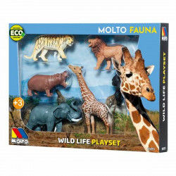 Set of 6 Wild Animals Moltó...