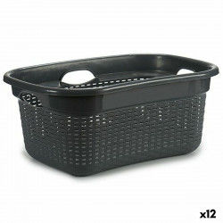 Laundry Basket Grey Plastic...