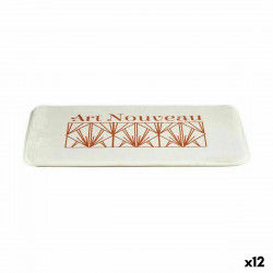 Bath rug Art Nouveau White...