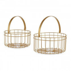 Basket set Golden Metal 2...