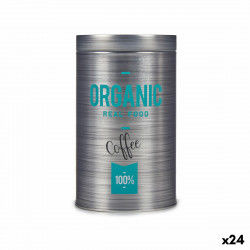 Tin Organic Coffee Grey Tin...
