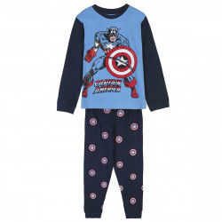 Pyjama Kinderen Marvel Blauw
